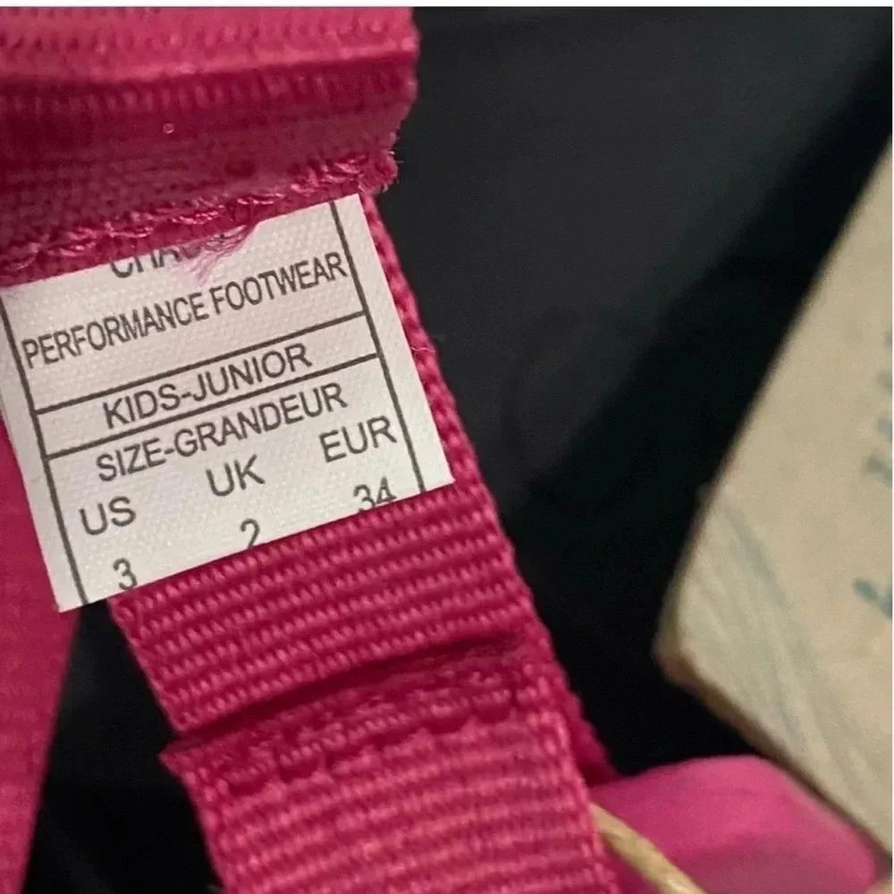 NEW Chaco Chillos Slide Sandals Girls 3 Magenta Pink Slip On outdoor vacation